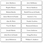 Wedding Place Card Guest Names Table Number  Stick<br><div class="desc">Easy to personalise,  names and table numbers / individual wedding place card table numbers and names.</div>