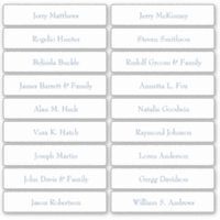 Wedding Place Card Guest Names Table Number  Stick