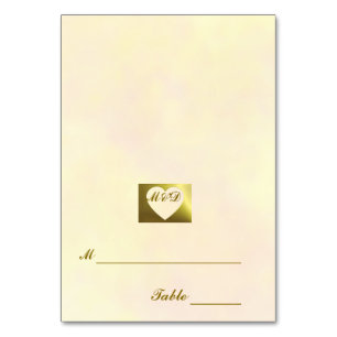 Wedding Place Cards   Vintage Collection Yellow