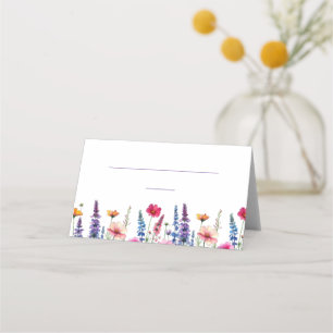 Wedding Place cards-Wildflower Symphony- Card