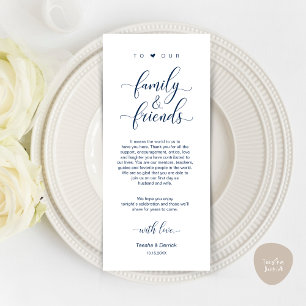 Wedding Place Setting Thank You Modern Classy Card