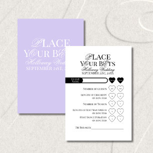 Wedding Place Your Bets Editable Template Table Number