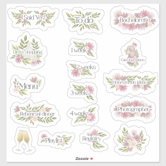 Wedding Planner Bridal  (Sheet)