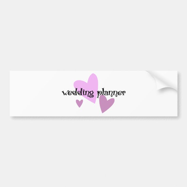Wedding Planner Bumper Sticker (Front)