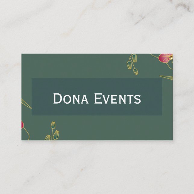 Wedding Planner Business Card  (Front)