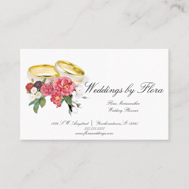 Wedding Planner Business Card (Front)
