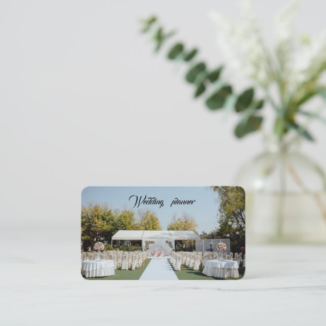 Wedding Planner Business Card (Standing Front)