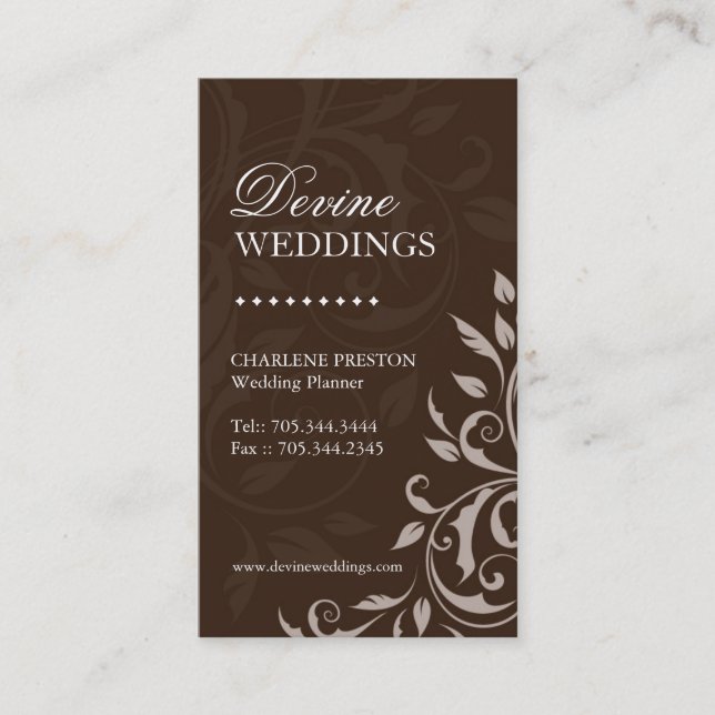 Wedding Planner Business Card (Front)