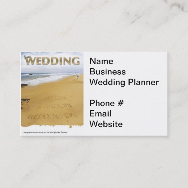 Wedding Planner Business Card (Front)