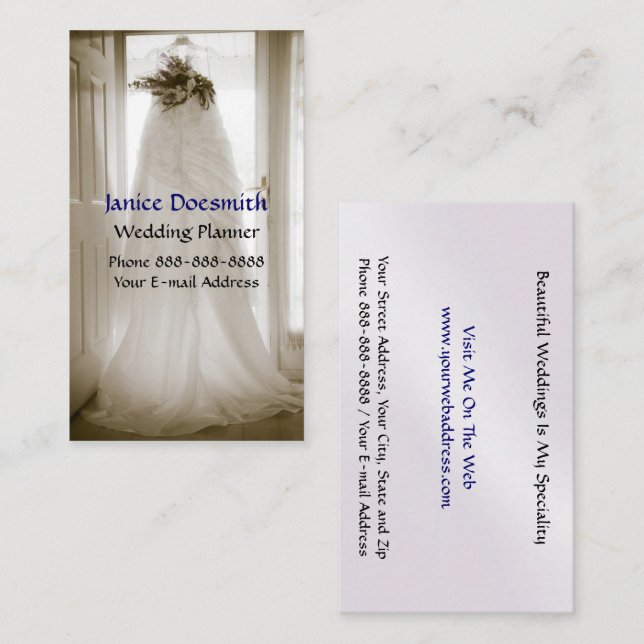 Wedding Planner Business Card (Front/Back)