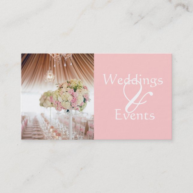 Wedding Planner, Catering, Food, Restaurant, Business Card (Front)