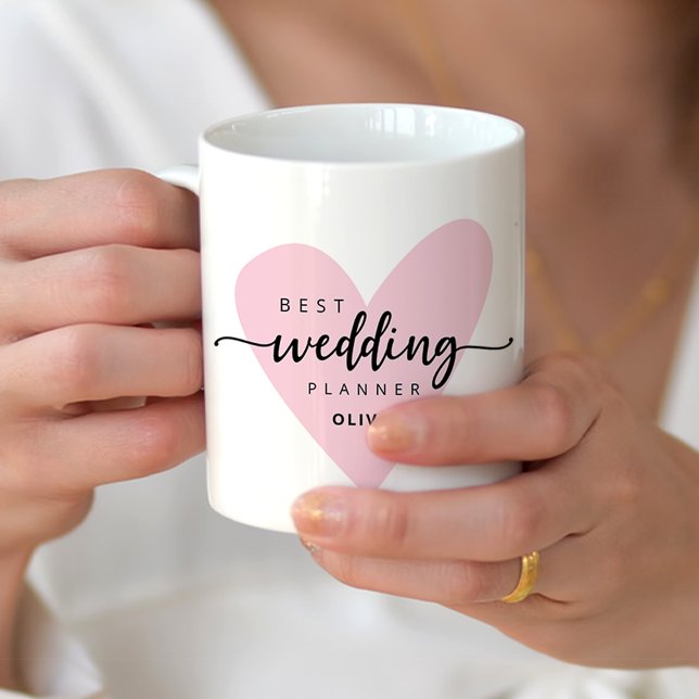 Wedding Planner Coordinator Coffee Mug (Best Wedding Planner Mug personalized with her name.)