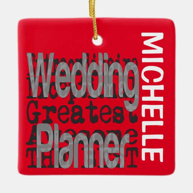 Wedding Planner Extraordinaire CUSTOM Ceramic Ornament (Front)
