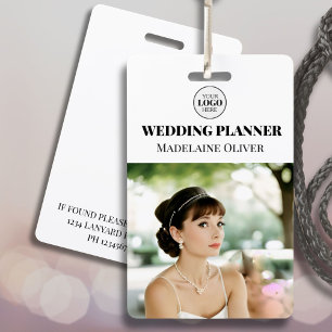 Wedding Planner ID Photo Simple Logo Badge