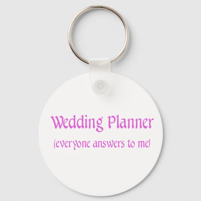 Wedding Planner Key Ring (Front)