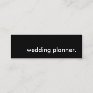 wedding planner. mini business card