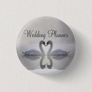 Wedding Planner ~ Swans in Love Button