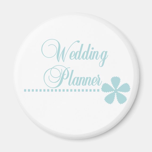 Wedding Planner Teal Elegance Magnet (Front)