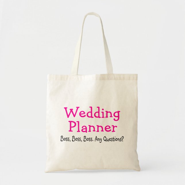 Wedding Planner Tote Bag (Front)