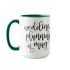 Wedding Planning Mug Script Font Diamond Ring