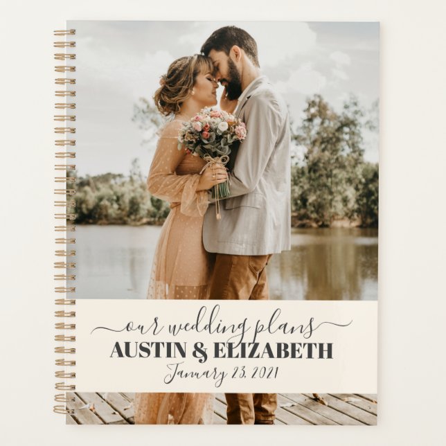 Wedding Planning Notebook Personalised Planner (Front)