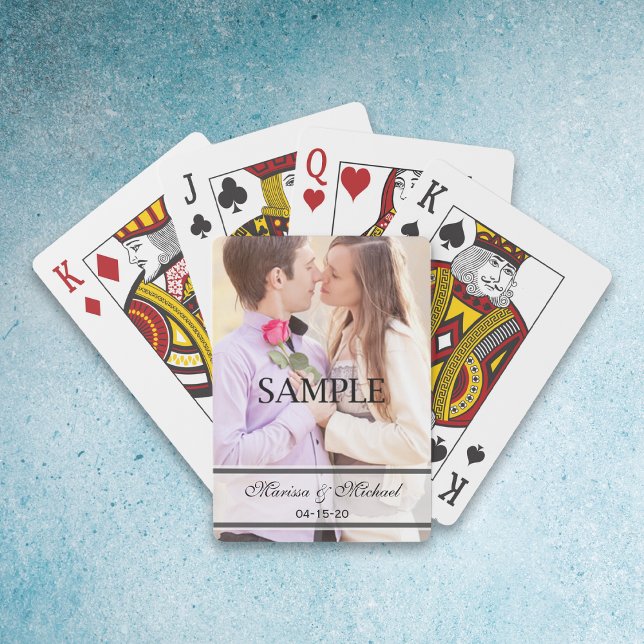Wedding Playing Cards with Photo (Creator Uploaded)