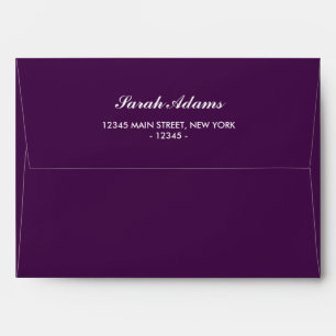 Wedding Plum Purple Envelope