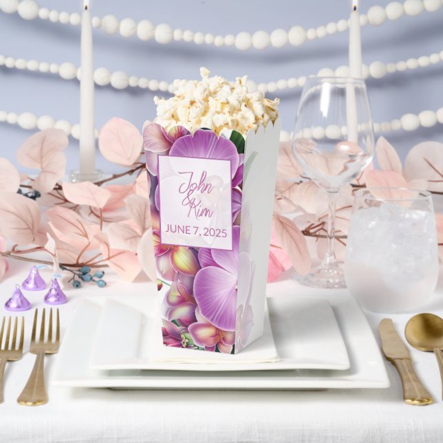Wedding Popcorn Favour Box (Wedding)