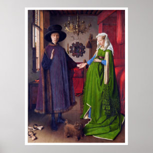 Wedding Portrait by Jan Van Eyck - Poster