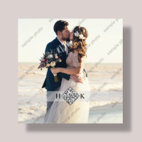 Wedding Portrait | Monogram QR Code