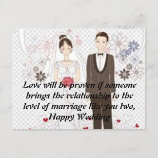 Wedding Postcard 
