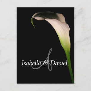 Wedding Postcards Calla Lily A Monograms