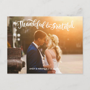 Wedding Postcards Wedding Photocard Thank You Card