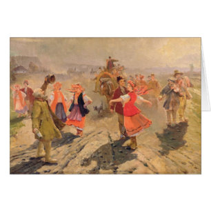 Wedding procession in the Orel region