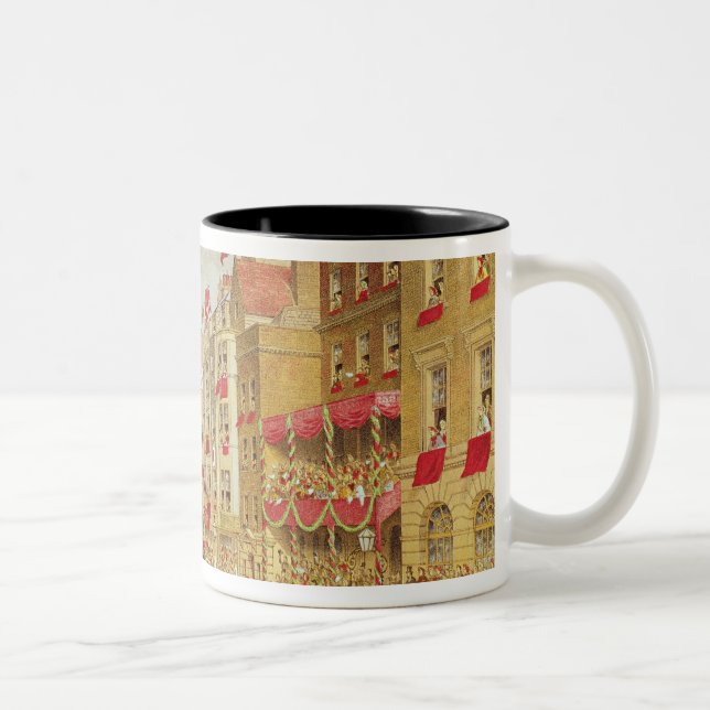 Wedding Procession of Edward, Prince of Wales Two-Tone Coffee Mug (Right)