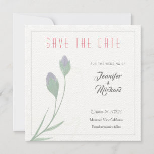 Wedding Professional Flower Design Save the Date Invitation