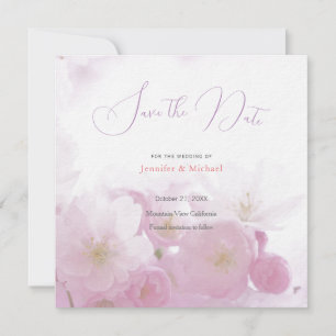 Wedding Professional Minimalist Cute Floral Save The Date