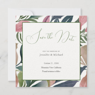 Wedding Professional Minimalist Cute Floral Save The Date