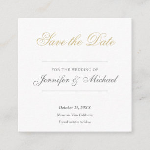 Wedding Professional Minimalist Enclosure Card