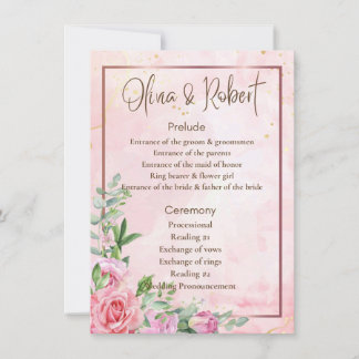 Wedding Program