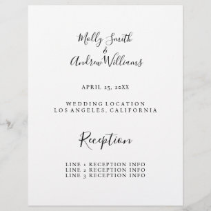 wedding PROGRAM