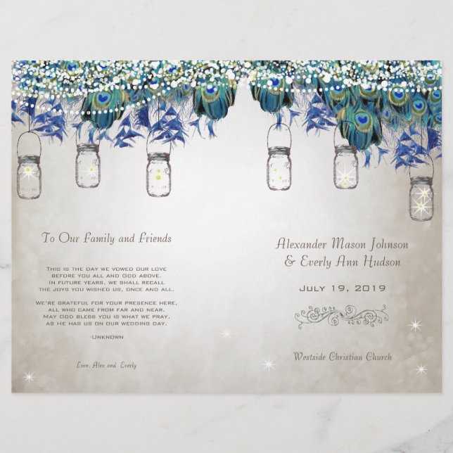 Wedding Program (Front)