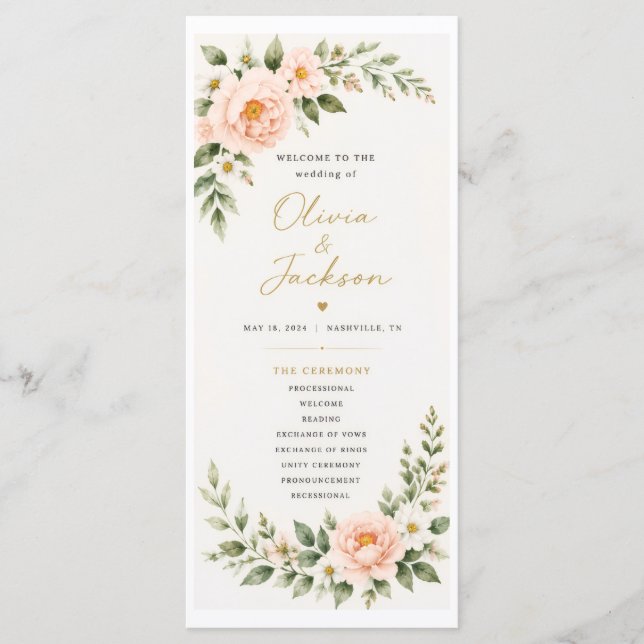 Wedding Program (Front)