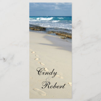 Wedding program cards
