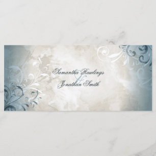 Wedding Program - Elegant Vintage Foliage & Swirls