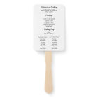 Wedding Program Fans with Photo