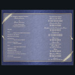Wedding program template (three)<br><div class="desc">A "wedding program" with fully customisable templates enabling you to create the perfect program for guests. DESIGN - An elegant see through inlay is trimmed with a faux gold edge and is set against a background that may be changed to any colour of your choice. CUSTOMIZE IT: Add your own...</div>