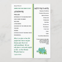 WEDDING PROGRAMME