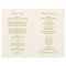 Wedding Programs | Antique Gold Calligraphy