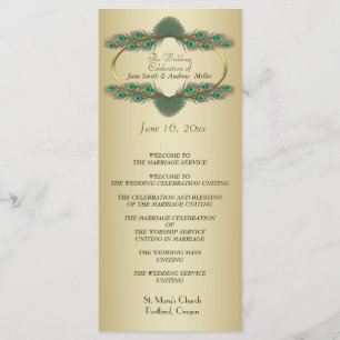 Wedding Programs - Gold